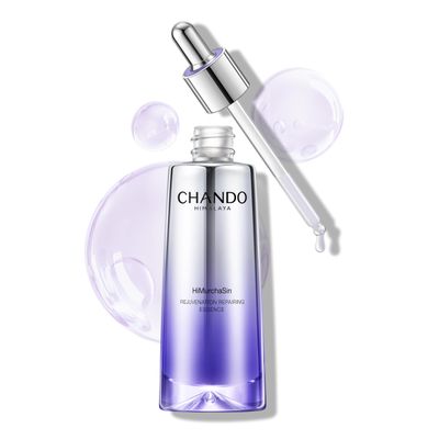 CHANDO HIMALAYA Advanced Repair Face Serum (50mL/1.69oz) - Anti Aging Essence with Rose Extract &amp; Hyaluronic Acid &amp; Peptide for Renew Resurfacing, Visibly Hydrates &amp; Plumps Skin