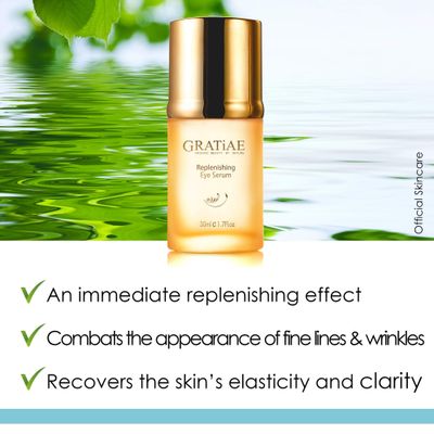 Gratiae Organics Replenishing Eye Serum, 1.02 Ounce