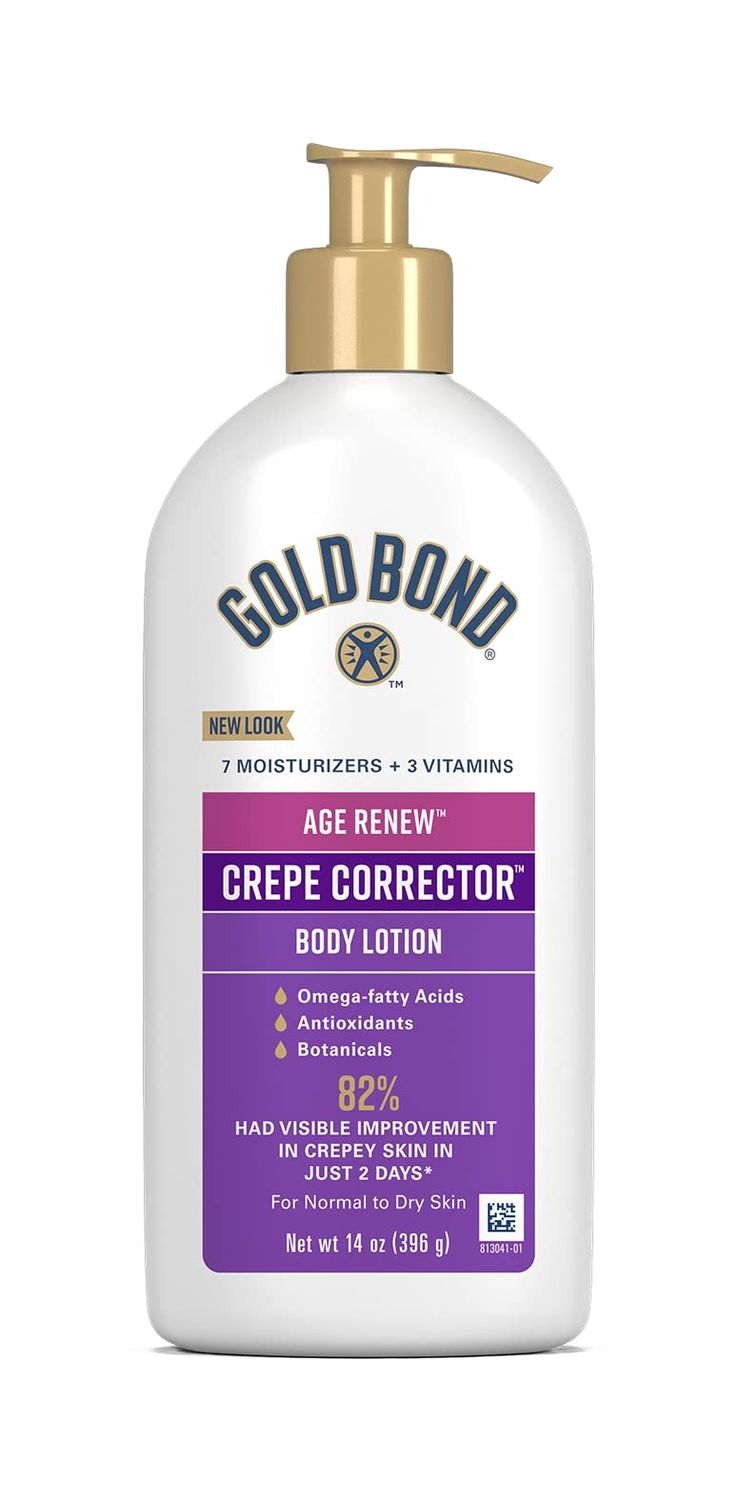 Gold Bond Age Renew Crepe Corrector Body &amp; Face Lotion, Replenishing &amp; Smoothing Formula, 14 oz., Packaging may vary