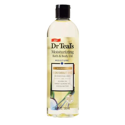 Dr. Teals Bath &amp; Body Oil Variety Gift Set (2 Pack, 8.8oz Ea.) - Ultra Rich Shea Butter &amp; Nourishing Coconut Oil - Essential Oils Hydrate Skin &amp; Alleviate Daily Stress - At Home Spa Kit