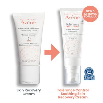 Eau Thermale Avne - Tolerance Control Soothing Skin Recovery Cream - For Hypersensitive, Normal to Combination Skin - Sterile Hydrating Face Moisturizer - Vitamin C - 1.3 fl.oz. (Pack of 1)