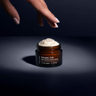 FLEUR &amp; BEE Anti Aging Night Cream | Clean, 100% Vegan | Overnight Repair Face Cream to Reduce Fine Lines and Wrinkles | Dream Job 1.5 oz