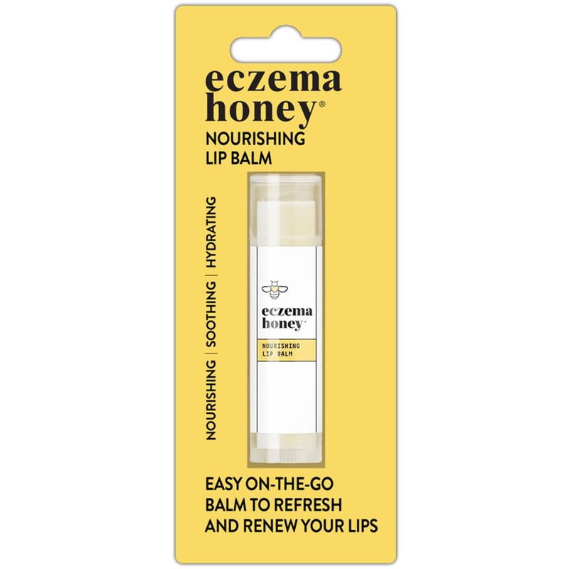 ECZEMA HONEY Nourishing Lip Balm - Organic Chapstick for Sensitive Skin - Daily Lip Moisturizer for Very Dry Lips - Mango Butter &amp; Honey Lip Balm - Natural Lip Care Products (1 Ct)