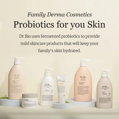 Dr.Bio Eco Moisture Lotion, Body &amp; Face Daily Moisturizer for Sensitive Skin Types with Ceramide Shea Butter, Probiotics &amp; Cica, Organic &amp; Vegan, Fragrance-Free, Hypoallergenic Korean Skincare