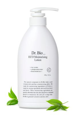 Dr.Bio Eco Moisture Lotion, Body &amp; Face Daily Moisturizer for Sensitive Skin Types with Ceramide Shea Butter, Probiotics &amp; Cica, Organic &amp; Vegan, Fragrance-Free, Hypoallergenic Korean Skincare