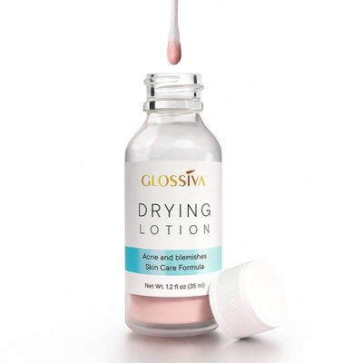 Glossiva Drying Lotion - Acne Spot Treatment, Blemish &amp; Pimple Drying Solution with Overnight Results - 1.23 Fl Oz