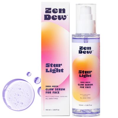 97% Snail Mucin Serum, Star Light by Zen Dew| Non-Sticky Snail Serum to Smooth, Brighten, Hydrate, Skin Repair |Cruelty Free, Made in S. Korea, 3.38 Fl Oz