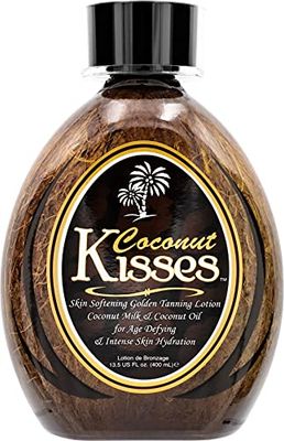 Ed Hardy Coconut Kisses Golden Tanning Lotion Cruelty Free, Gluten Free, Mineral Oil Free, DHA Free for All skin type,13.5 oz