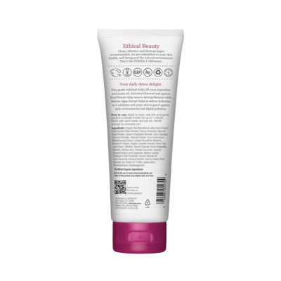 DERMA E Purifying Daily Facial Detox Scrub with Activated Charcoal and Seaweed Extract -Exfoliating Face Scrub Cleanses, Smooths and Brightens, 4oz
