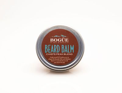 BEARD BALM- BOGUE Chiefs Peak Blend Cedarwood, Frankincense, &amp; Rosemary with Argan, Avocado, Vitamin E, Kokum Butter &amp; Bees Wax to Smooth &amp; Nourish Your Beard &amp; Skin.(50ml/1.7oz) balm