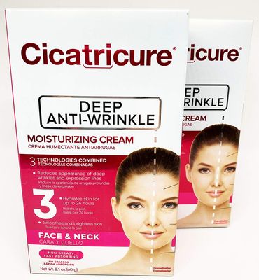 Cicatricure Crema Anti-Wrinkle Face Cream 2.10 oz (Pack of 2)