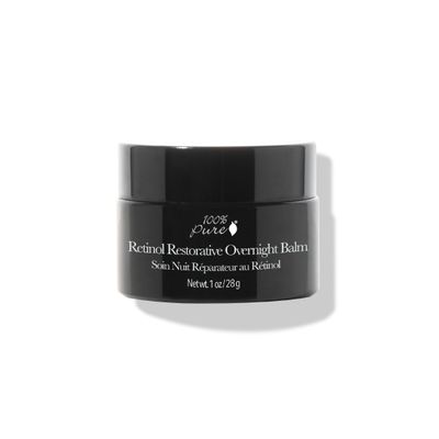 100% PURE Retinol Restorative Balm Potent Anti-Aging Facial Night Cream - Quench Thirsty Dry Skin Overnight Moisturizing Face Hydration &amp; Skincare for Baby Soft, Even Skin Tone - Vegan - 1 oz