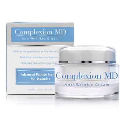 Complexion MD Advanced Anti-Wrinkle Cream - Clinically Tested Multi-Peptide with Hyaluronic Acid - Face Moisturizer for Skin care - Hypoallergenic for All Skin Types - 1 Ounce