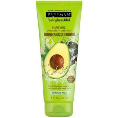 Freeman Facial Avocado &amp; Oat Clay Mask 6 Ounce (177ml) (3 Pack)