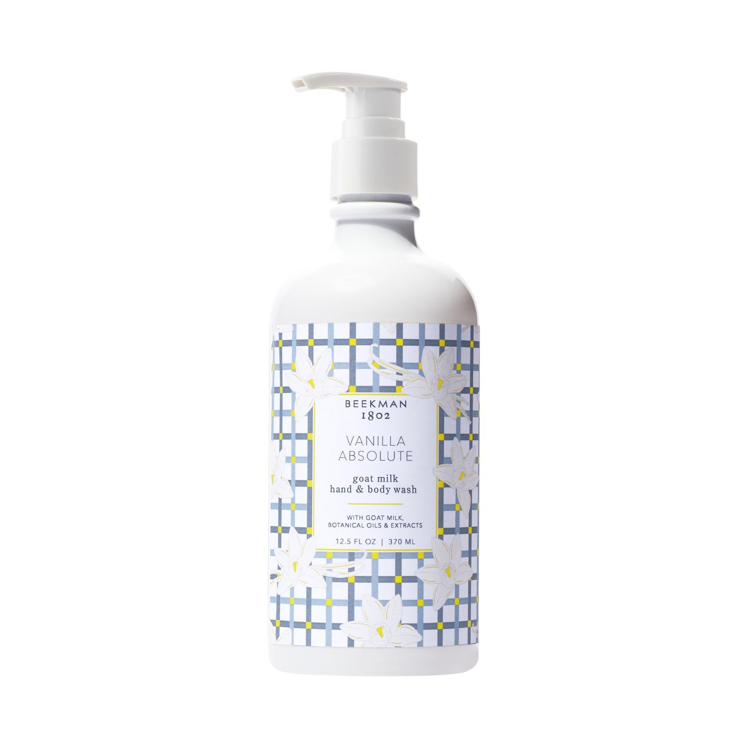 Beekman 1802 Goat Milk Hand Wash, Vanilla Absolute - Scented - 12.5 oz - Cleanses, Softens &amp; Nourishes Skin - Rinses Away Impurities - Good for Sensitive Skin - Cruelty Free - Packaging May Vary