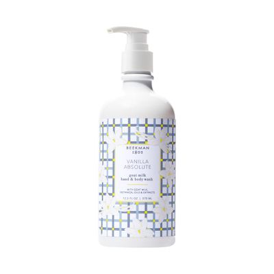 Beekman 1802 Goat Milk Hand Wash, Vanilla Absolute - Scented - 12.5 oz - Cleanses, Softens &amp; Nourishes Skin - Rinses Away Impurities - Good for Sensitive Skin - Cruelty Free - Packaging May Vary