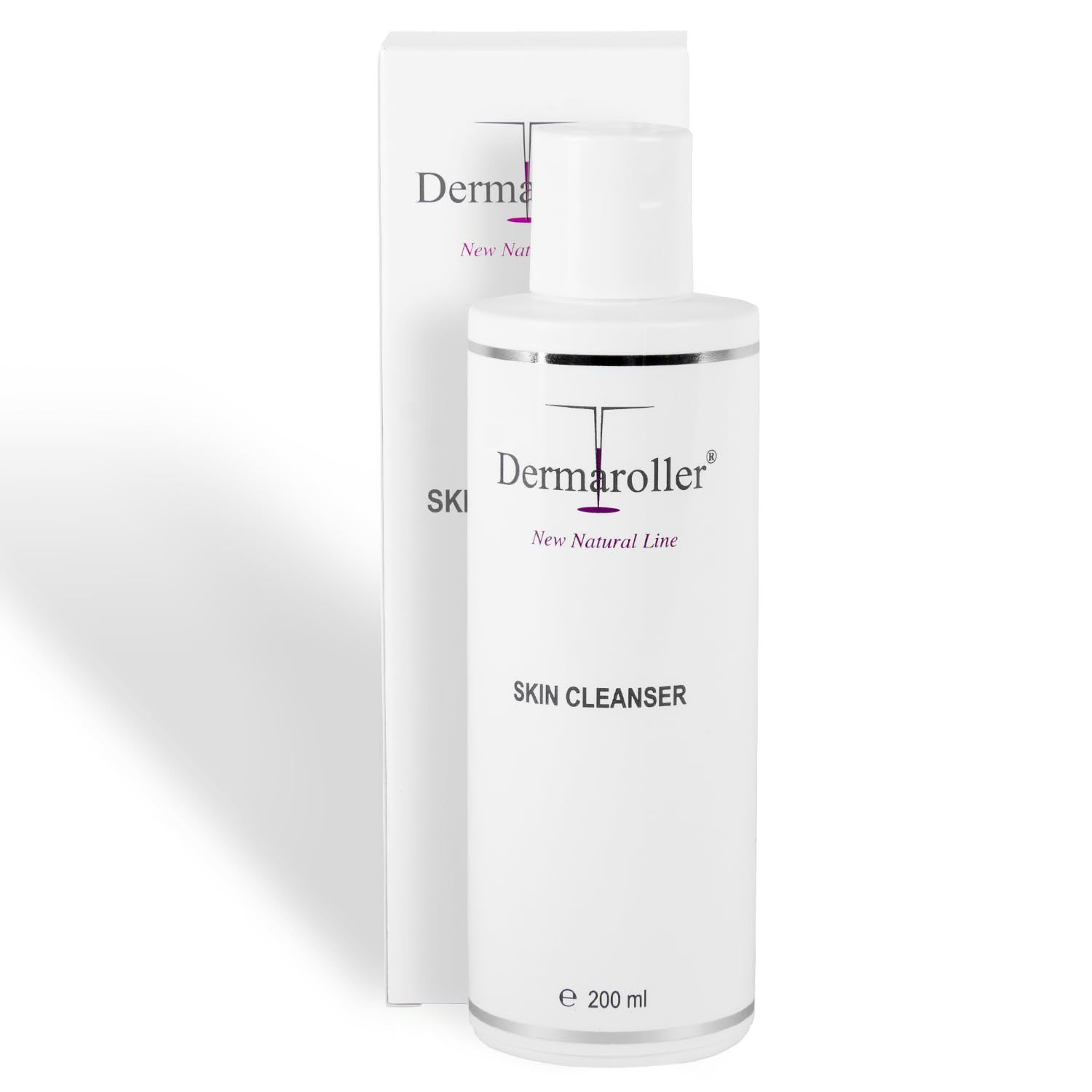 Dermaroller New Natural Line Skin Cleanser - Aloe Vera, Coconut Glucoside, Orange Peel Oil - Gentle, Deep Pore Cleansing &amp; Moisturizing - Removes Makeup, Preps Face for Follow-Up Care - 6.76 fl oz