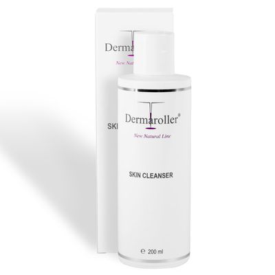 Dermaroller New Natural Line Skin Cleanser - Aloe Vera, Coconut Glucoside, Orange Peel Oil - Gentle, Deep Pore Cleansing &amp; Moisturizing - Removes Makeup, Preps Face for Follow-Up Care - 6.76 fl oz