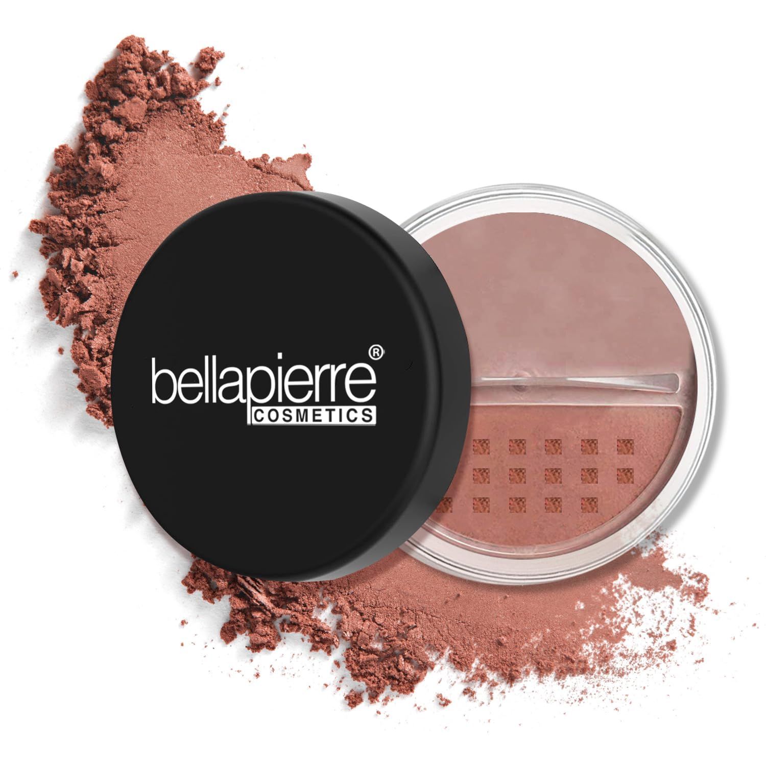 bellapierre Mineral Blush | Warm Dewy Complexion | Non-Toxic &amp; Paraben Free | Hypoallergenic | Loose Powder - 0.3-Ounce - Amaretto
