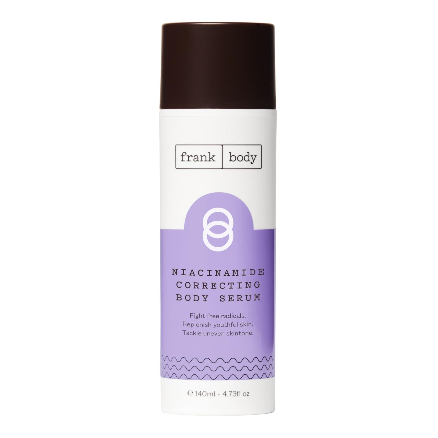 frank body Niacinamide Correcting Body Serum | Vegan, Cruelty Free, Anti-Aging Body Moisturizer | Tackles Uneven Skin with Niacinamide, Superfood Berry Extracts, &amp; Green Tea | 4.43 fl oz / 140 mL