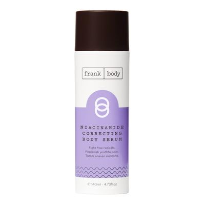 frank body Niacinamide Correcting Body Serum | Vegan, Cruelty Free, Anti-Aging Body Moisturizer | Tackles Uneven Skin with Niacinamide, Superfood Berry Extracts, &amp; Green Tea | 4.43 fl oz / 140 mL