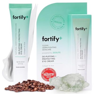 Fortify 9-in-1 Natural Skincare - Eye Cream - De-Puffing + Protecting | Helps Protect, Hydrate, &amp; Refresh | Clean Beauty | Made in Korea - 30ML