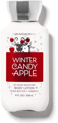 Bath and Body Works Body Care - Winter Candy Apple - 24 Hour Moisture Body Lotion w/Shea Butter + Vitamin E - Full Size 8 fl oz