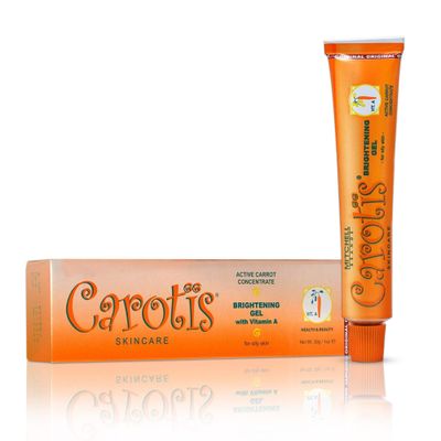 CAROTS Brightening Gel | 30g / 1 fl oz | Fade Dark Spots on: Face Armpit, Body Knees, Feet, Hands, &amp; Even Out Skin Tone | with Carrot Oil and Alpha Arbutin, For