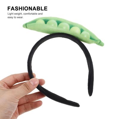 Beaupretty Peas Headband Spa Headbands For Women Elastic Skincare Hairband Makeup Headband Cute Hair Accessories For Women Girls
