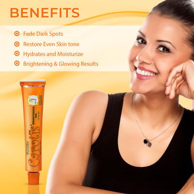 CAROTS Brightening Gel | 30g / 1 fl oz | Fade Dark Spots on: Face Armpit, Body Knees, Feet, Hands, &amp; Even Out Skin Tone | with Carrot Oil and Alpha Arbutin, For