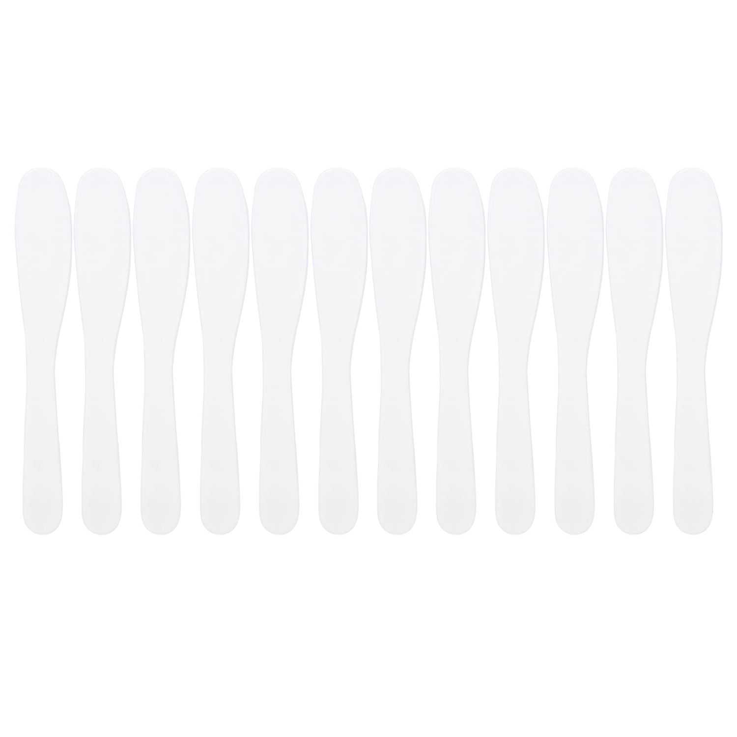 12pcs DIY Facial Mask Spatula, Home Skin Care Mask Mixing Spoon Applicator Accessory