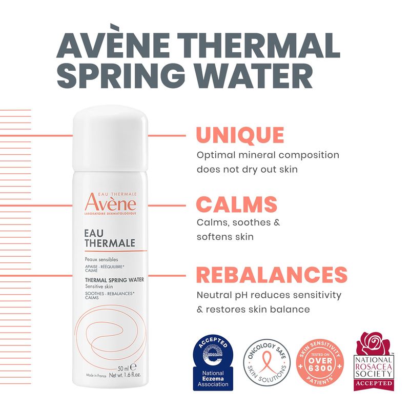 Eau Thermale Avne Hypersensitive Skin Starter Kit, Complete Hypersensitive Skin Care Routine, Cream, Cleanser, and Spray
