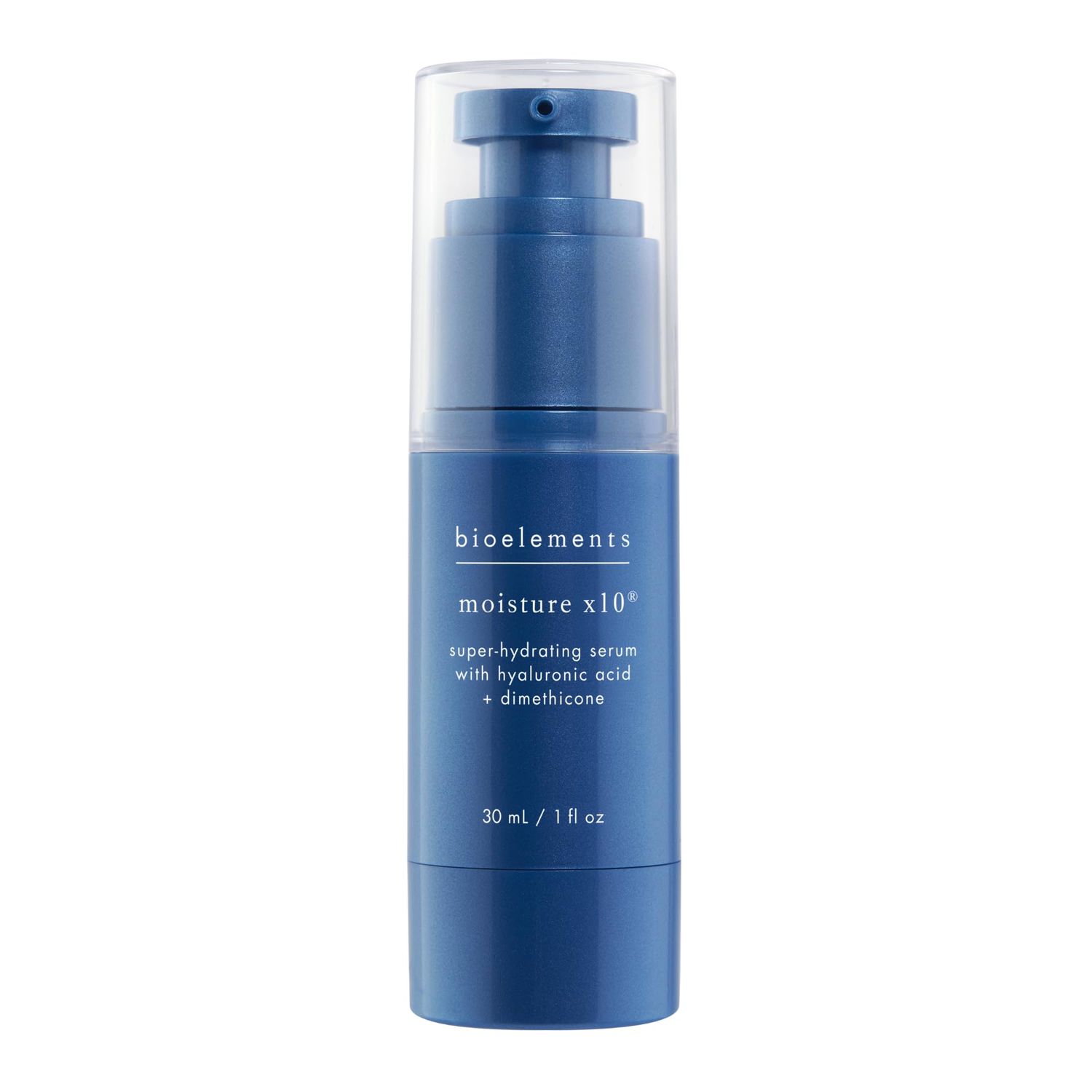 Bioelements Moisture x10-1 fl oz - Super-Hydrating Hyaluronic Acid Facial Serum - For Dry &amp; Combination Skin Types - Vegan, Gluten Free - Never Tested on Animals