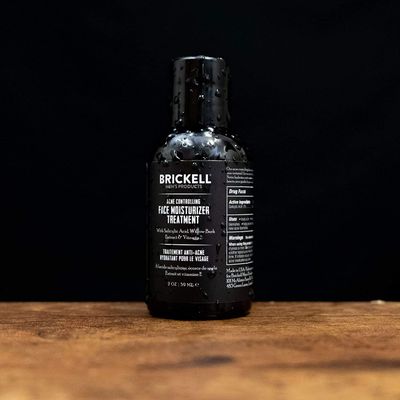 Brickell Men's Acne Controlling Face Moisturizer Treatment for Men, Natural and Organic Acne Face Moisturizer Treatment to Clear Acne, Even Skin Tone and Moisturize Skin, 2% Salicylic Acid, 2 Ounces