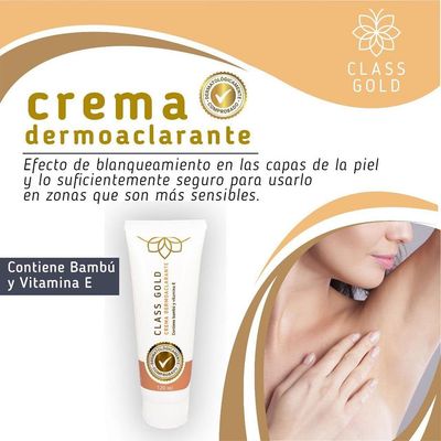 Dermoaclarante Crema Tamao Grande Class Gold Cosmetics Body Cream,Natural Skin Cream with Vitamin E 120 ml,4.05 Fl Oz (Pack of 1)