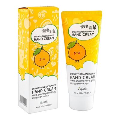 Esfolio - Bright Yuja &amp; Niacinamide Hand Cream - Korean Cute Fun K Beauty - Care For Skin - Fruit Scent Hand Lotion - 100ml/3.38 fl. oz.