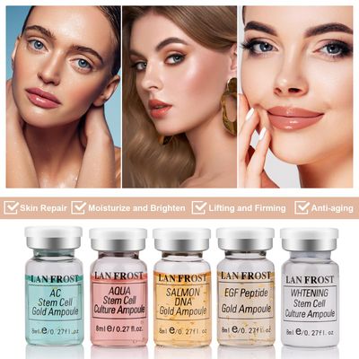 BB Facial Glow Starter Kit Serum Hyaluronic Acid Essence Skin Care Set 0.27oz 6 Vials, Skin Care Serum for Face BB Radiance Facial Serum Kit
