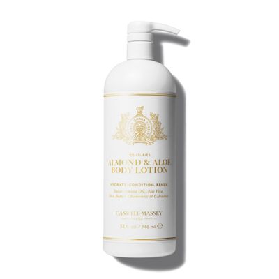 Caswell-Massey Almond &amp; Aloe Lotion, Warmly Sweet Almond Scented Moisturizer, Botanical Body Lotion for Women with Aloe Vera, Calendula &amp; Chamomile, 32 Fl Oz