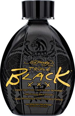 Ed Hardy BLACK XXX Instant Dark Color Tanning Lotion, 13.5 oz