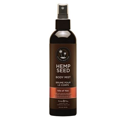Hemp Seed Body Mist, Isle of You - 8 fl oz - Moisturizes, Invigorates &amp; Protects Skin - With Hemp Seed Oil, Chamomile &amp; Aloe Vera - Vegan, Cruelty Free