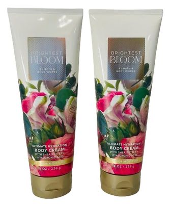 Bath &amp; Body Works Brightest Bloom Ultimate Hydration Body Cream 8 Ounces Pack of 2