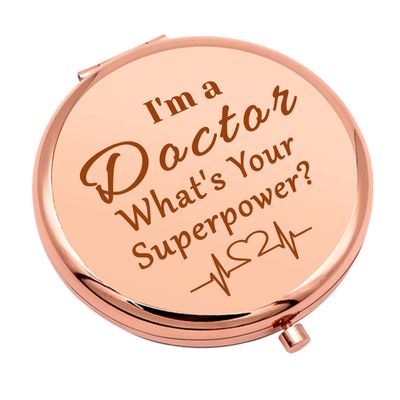Doctor Gifts for Women Comapct Maekup Mirror for Assistant Doctor New Doctor Thank You Gifts for Doctors Appreciation Gift Folding Makeup Mirror for Her Christmas Birthday Graduation Gifts