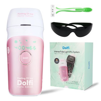 Dolfi Advanced Japanese Technique Hair Removal, Laser Hair Removal Device IPL for Unisex with Ice Cooling Care Function Nearly Painless Hair Removal Device for Full Body Nice Christmas Gifts