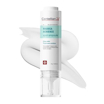Centellian 24 Madeca Acnience Spot Ampoule (0.52fl oz) - Intensive Spot Care for Oily &amp; Sensitive Skin, Controls Sebum, Soothes Redness, Korean Skin Care. Formula with Tecalming &amp; Centella Extract