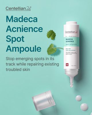 Centellian 24 Madeca Acnience Spot Ampoule (0.52fl oz) - Intensive Spot Care for Oily &amp; Sensitive Skin, Controls Sebum, Soothes Redness, Korean Skin Care. Formula with Tecalming &amp; Centella Extract