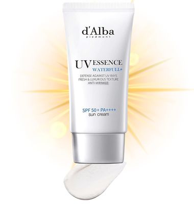 d&#39;Alba Piedmont [ORIGINAL] UV Essence Sunscreen for Face SPF 50+ Face Moisturizer Korean Ultra Violet Protection White Truffle Sun Cream Hydrate Skin and Decrease Wrinkles