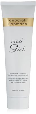Deborah Lippmann Rich Girl Hydrating Body Shimmer |Highlighter | Body Glow | Luminizer | Illuminating Lotion with Hemp Seed Oil &amp; Hyaluronic Acid, 5oz