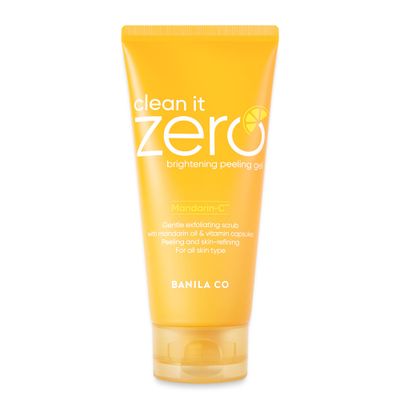 BANILA CO Clean it Zero Brightening Peeling Gel - Gentle Exfoliating Gel with Mandarin Orange Extract, Korean Skincare for Smooth &amp; Radiant Skin