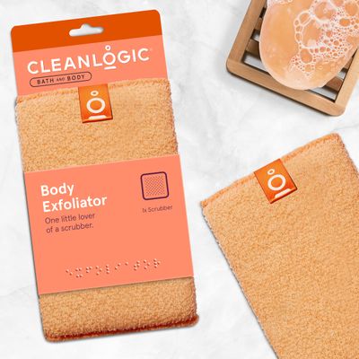 Cleanlogic Small Exfoliating Body Scrubber, 1 Count