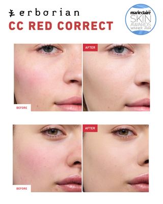 CC Red Correct - Skincare-First Green Color Corrector with Centella Asiatica, Illuminating Green Color Corrector with Redness Coverage and SPF 25 - Soothes & Hydrates - Cica, Korean Skincare - 0.5 Oz